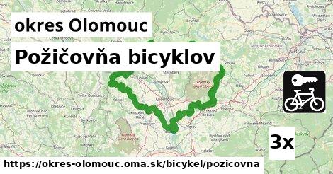 Požičovňa bicyklov, okres Olomouc