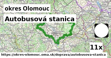 autobusová stanica v okres Olomouc