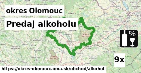 predaj alkoholu v okres Olomouc