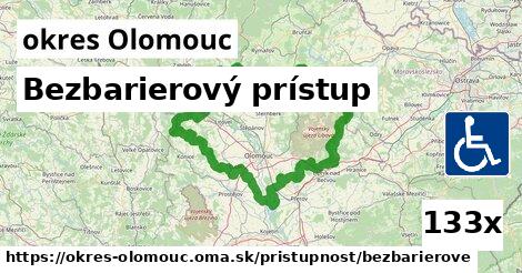 Bezbarierový prístup, okres Olomouc