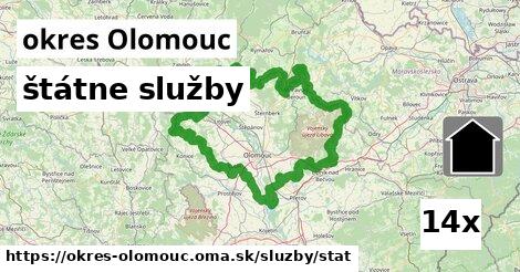 štátne služby, okres Olomouc