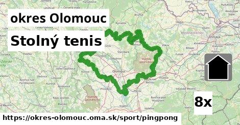 Stolný tenis, okres Olomouc