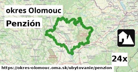 Penzión, okres Olomouc