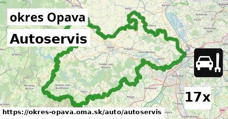 Autoservis, okres Opava