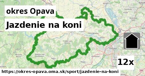 Jazdenie na koni, okres Opava