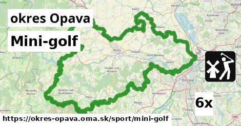 Mini-golf, okres Opava