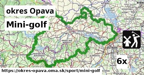 Mini-golf, okres Opava