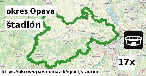 štadión, okres Opava