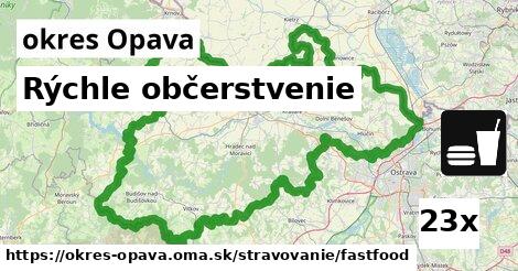 Rýchle občerstvenie, okres Opava