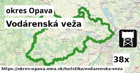 vodárenská veža v okres Opava