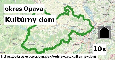 Kultúrny dom, okres Opava