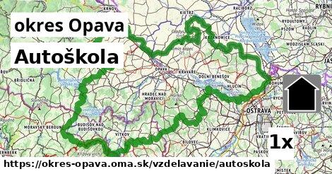 Autoškola, okres Opava