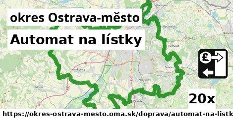 automat na lístky v okres Ostrava-město