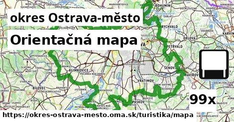 Orientačná mapa, okres Ostrava-město