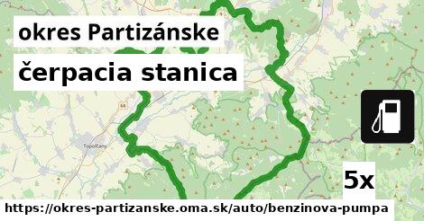 čerpacia stanica, okres Partizánske