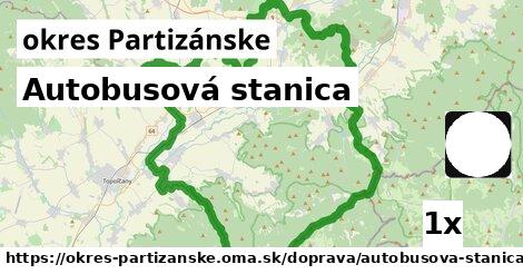 Autobusová stanica, okres Partizánske