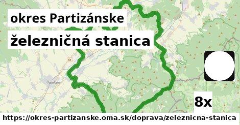 železničná stanica, okres Partizánske