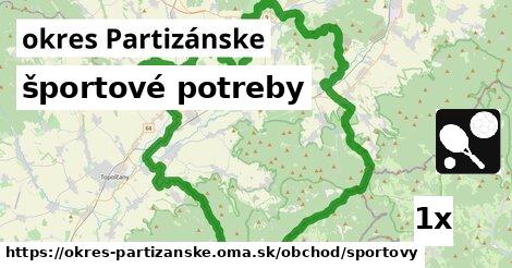 športové potreby, okres Partizánske