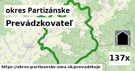 prevádzkovateľ v okres Partizánske