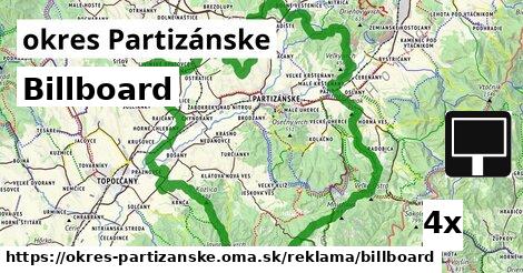 Billboard, okres Partizánske