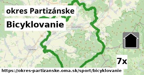 Bicyklovanie, okres Partizánske