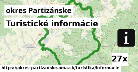 Turistické informácie, okres Partizánske