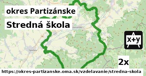 Stredná škola, okres Partizánske