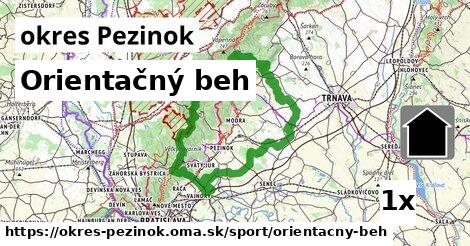 Orientačný beh, okres Pezinok