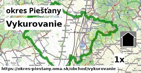 Vykurovanie, okres Piešťany