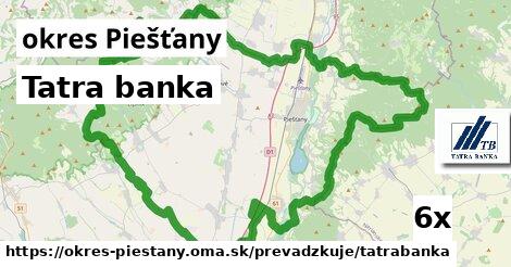 Tatra banka, okres Piešťany