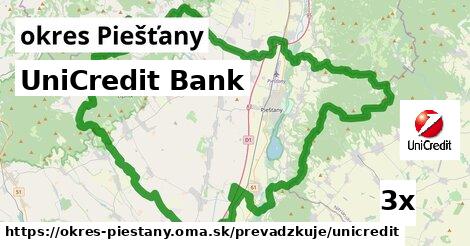 UniCredit Bank, okres Piešťany