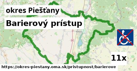 Barierový prístup, okres Piešťany