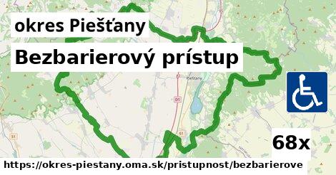 Bezbarierový prístup, okres Piešťany