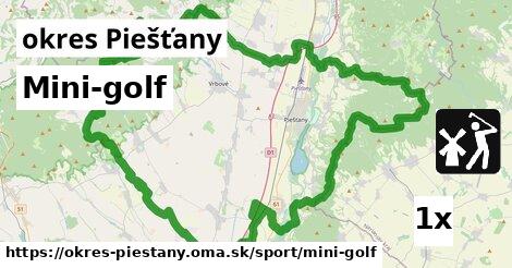 Mini-golf, okres Piešťany