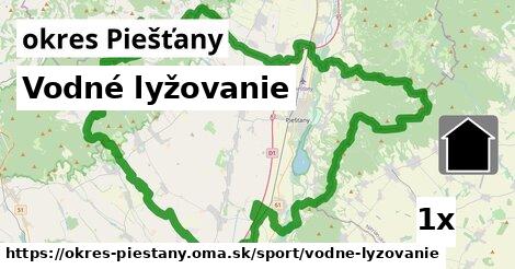 Vodné lyžovanie, okres Piešťany