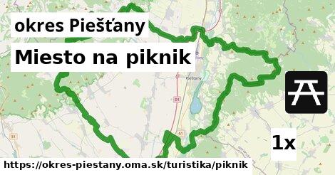 Miesto na piknik, okres Piešťany