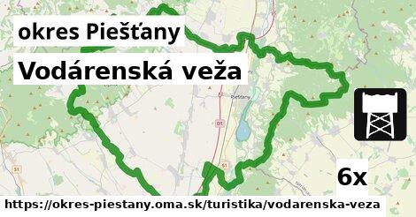 Vodárenská veža, okres Piešťany