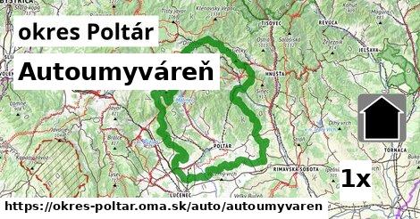 Autoumyváreň, okres Poltár