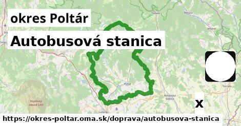 Autobusová stanica, okres Poltár