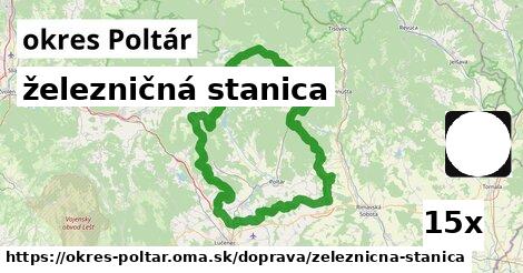 železničná stanica, okres Poltár