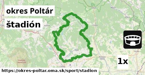 štadión, okres Poltár