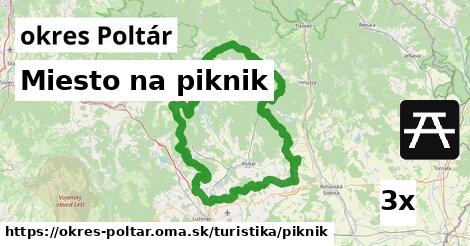 Miesto na piknik, okres Poltár