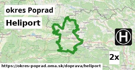 Heliport, okres Poprad