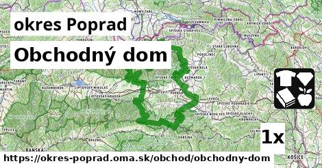 Obchodný dom, okres Poprad