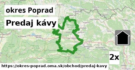 predaj kávy v okres Poprad