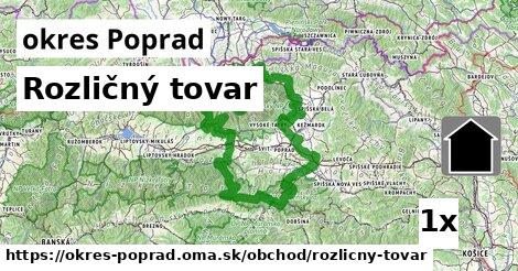 Rozličný tovar, okres Poprad