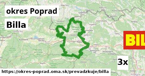 Billa, okres Poprad