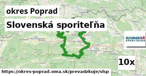 Slovenská sporiteľňa, okres Poprad