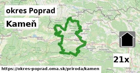 kameň v okres Poprad