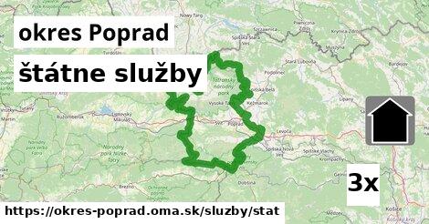 štátne služby, okres Poprad